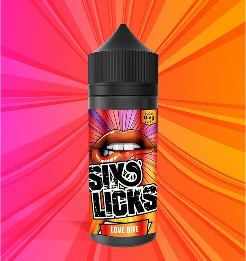 Six Licks 120ml - Love Bite - Bristol Vape Co