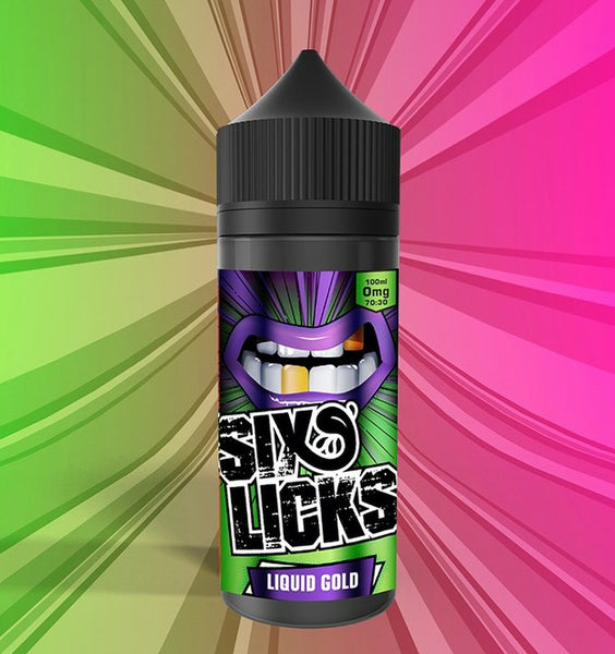 Six Licks 120ml - Liquid Gold - Bristol Vape Co