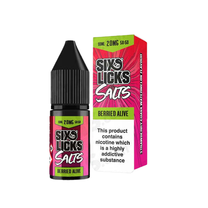 Six Licks Nic. Salt - Berried Alive - Bristol Vape Co