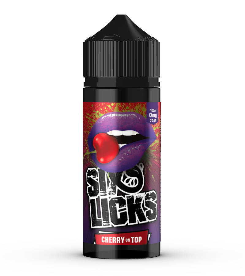 Six Licks 120ml - Cherry on Top - Bristol Vape Co