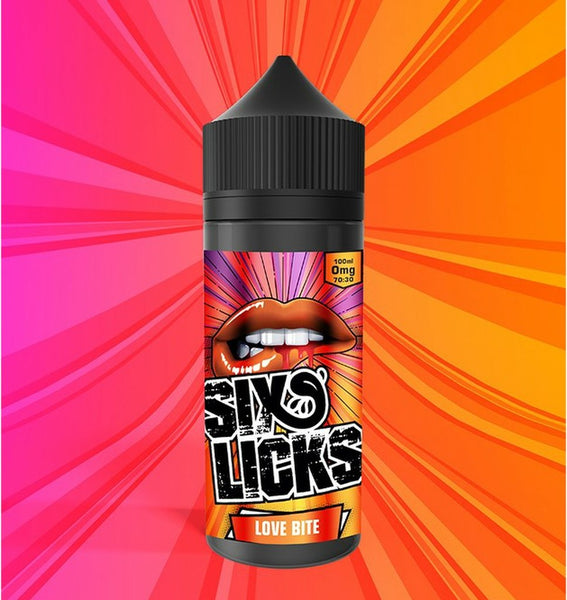 Six Licks Love Bite 120ml Shortfill
