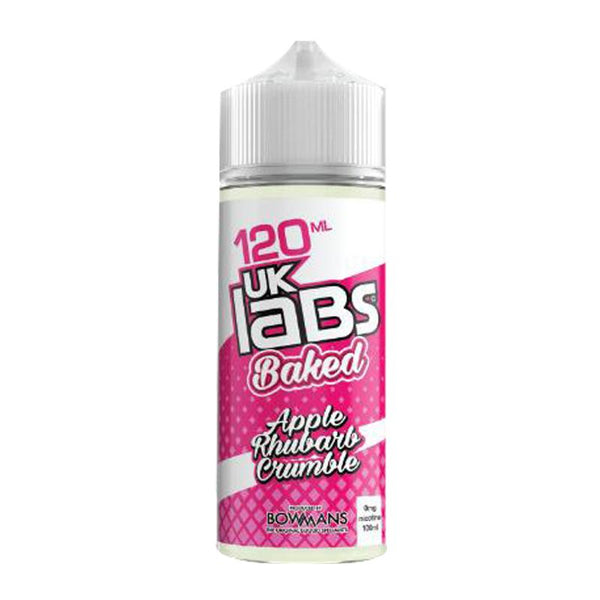 UK Labs 120ml Shortfill Apple Rhubarb Crumble Vape E-Liquid