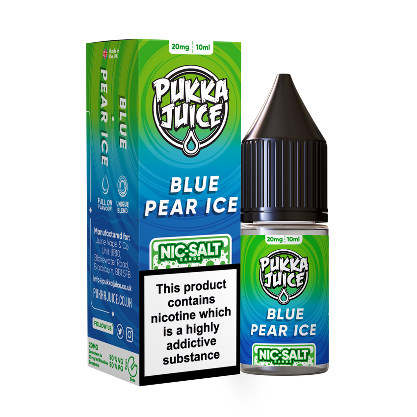 Pukka Juice Nic. Salt - Blue Pear Ice - Latchford Vape