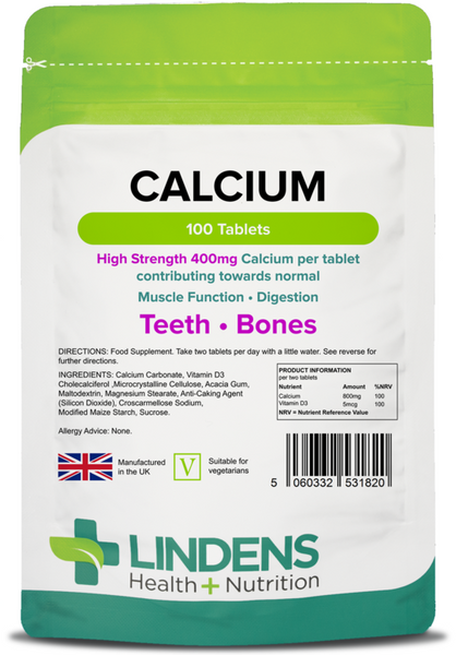 Calcium 400mg Tablets (100 Tablets)