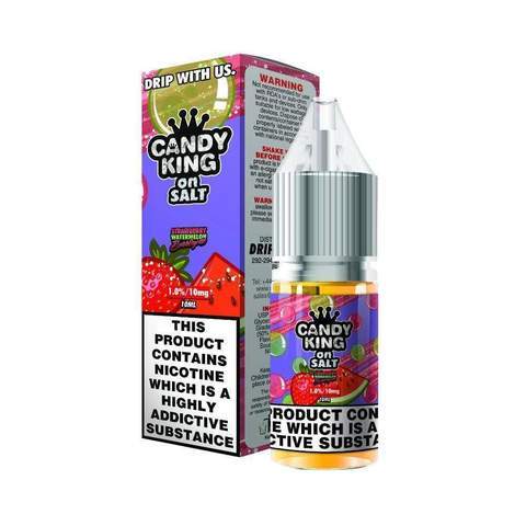 Candy King Nicotine Salt - Strawberry Watermelon Bubblegum 10ml Bottle
