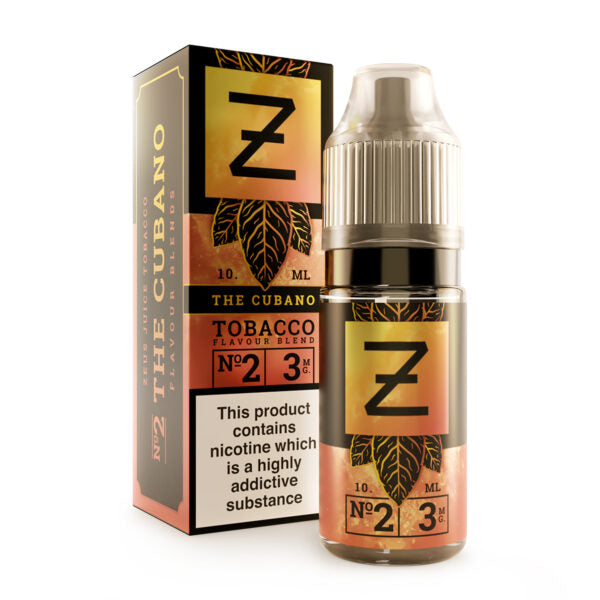 Zeus Juice Tobacco 10ml - Cubano - Latchford Vape