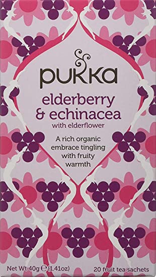Pukka Teas Elderberry and Echinacea (20 Tea Bags)