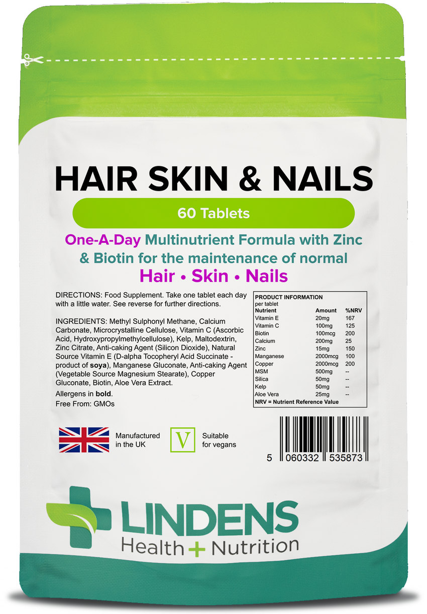 Hair Skin & Nails ONE A DAY Tablets (60 Tablets)