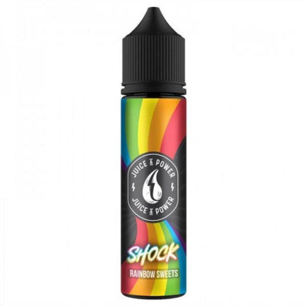 Buy Juice & Power 60ml - Shock Rainbow Sweets E-Liquid | Latchford Vape