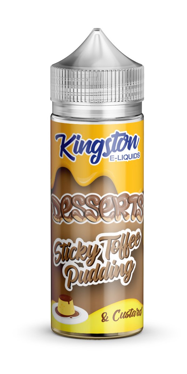 Kingston 120ml Shortfill Sticky toffee Pudding Vape E-Liquid