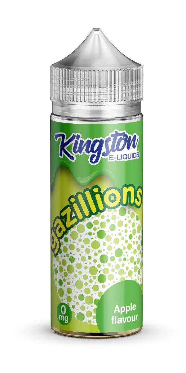 Kingston 120ml Shortfill Gazillions Apple Vape E-Liquid