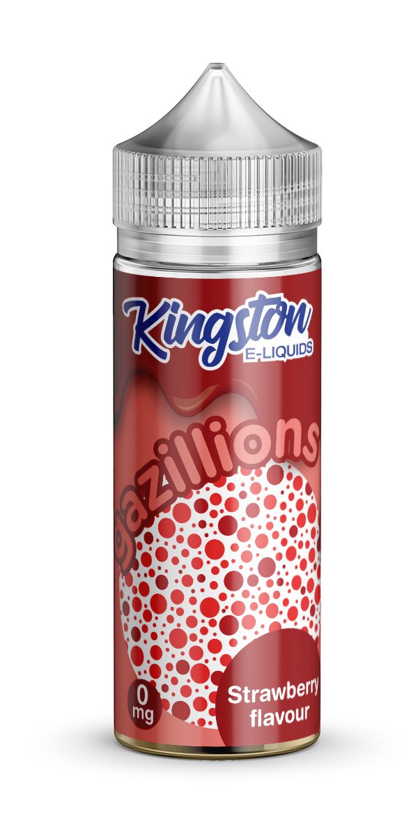 Kingston 120ml Shortfill Gazillions Strawberry Vape E-Liquid