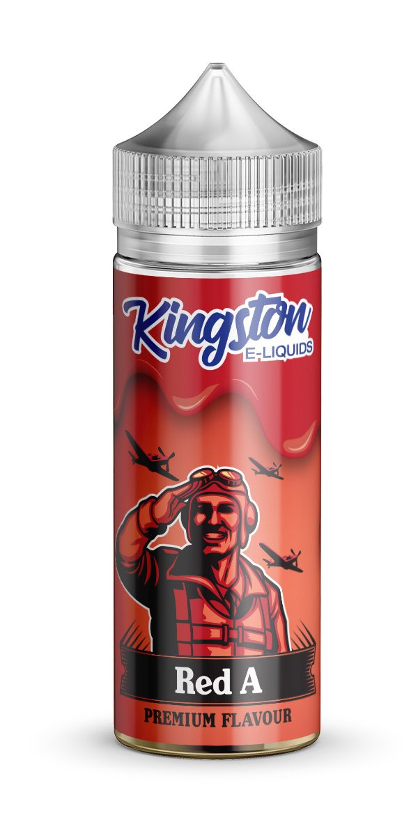 Kingston 120ml Shortfill Red A Vape E- Liquid