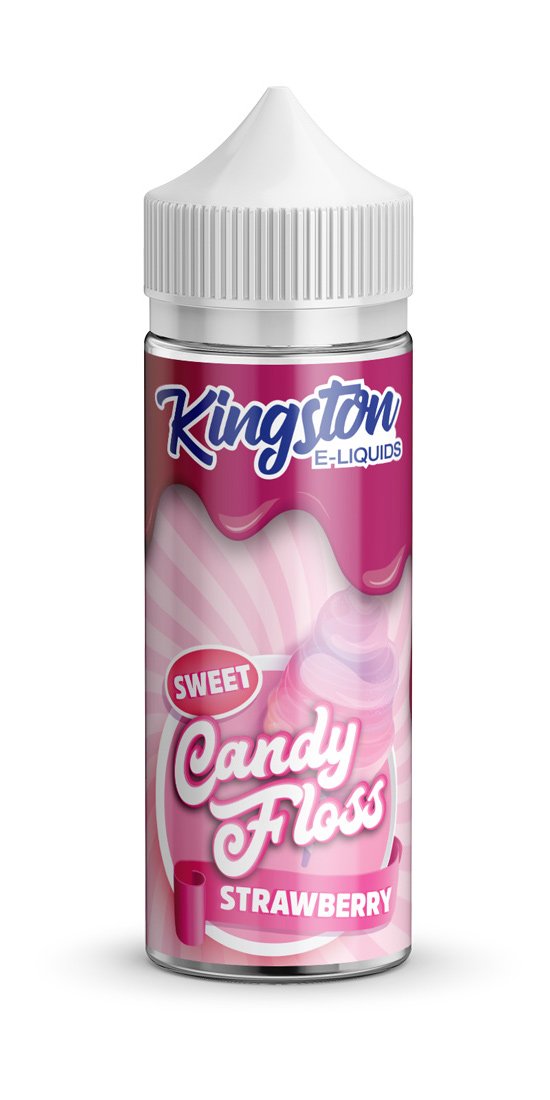 Buy Kingston Candy Floss 120ml Strawberry Vape E-Liquid | Latchford Vape
