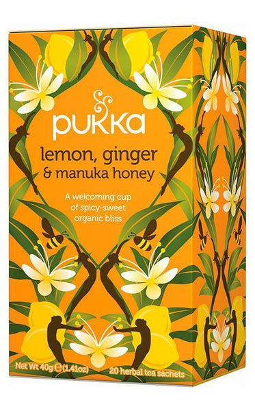 Pukka Tea Bags Lemon, Ginger and Manuka Honey (20 Tea Bags)