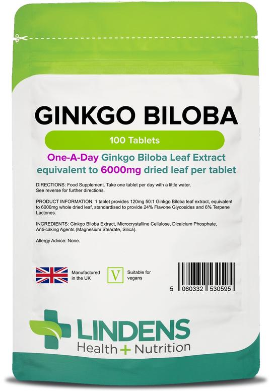 Linden Ginkgo Biloba 6000mg (100 Tablets)