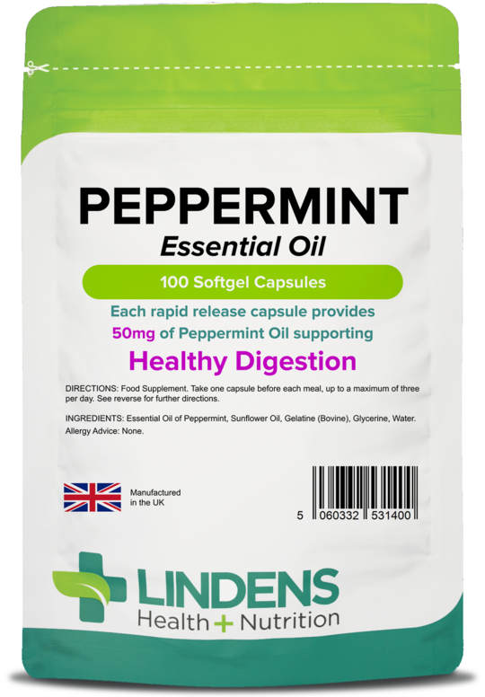 Lindens Peppermint Oil 50mg (100 Capsules)