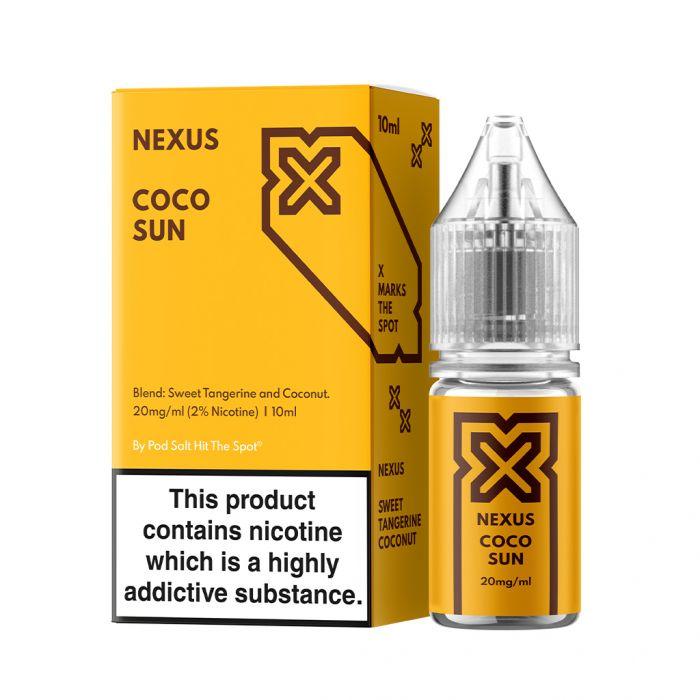 Buy Pod Salt Nexus Nic. Salt - Coco Sun Vape Liquid Online | Latchford Vape