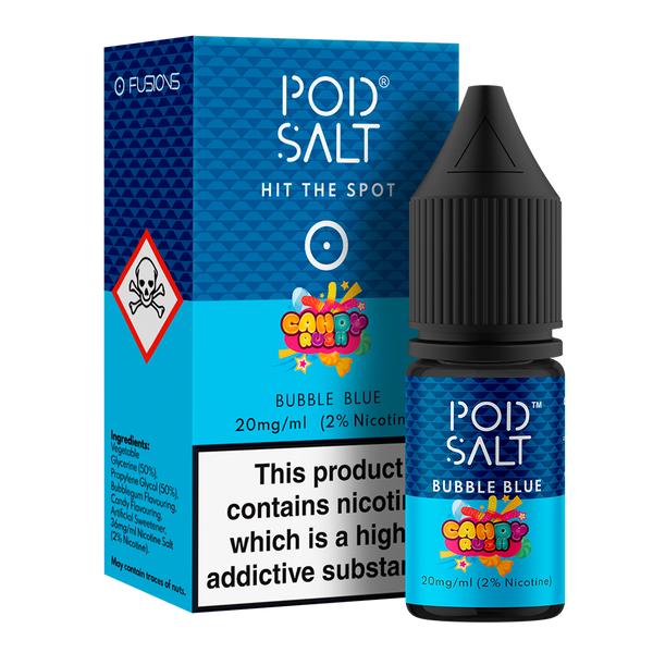 POD Salt Candy Rush Bubble Blue 10ml Nic Salt