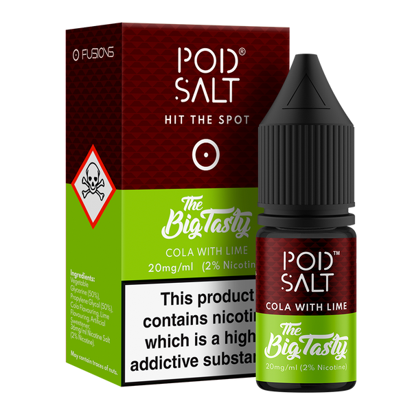 POD Salt The Big Tasty Cola With Lime 10ml Nic Salt