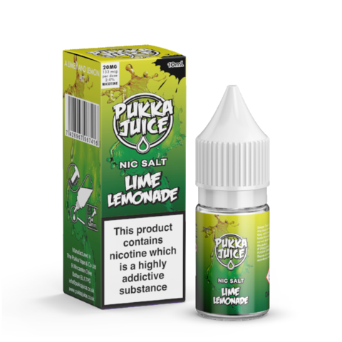 Pukka Juice Nic Salt Lime Lemonade 10mg 20mg 10ml 