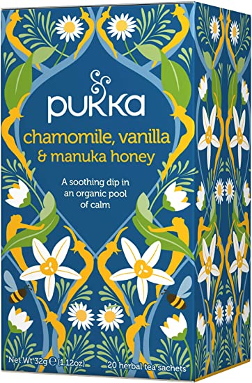 Pukka Tea Chamomile, Vanilla and Manuka Honey (20 Tea Bags)