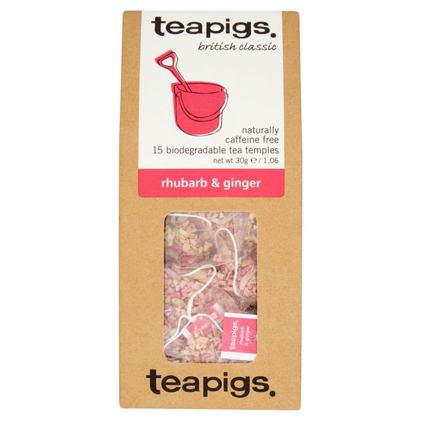 Teapigs Rhubarb and Ginger Tea Bags (15)
