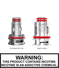 SMOK RPM 2 DC 0.6 Ohm MTL Coil and 0.16 Ohm Mesh Coil