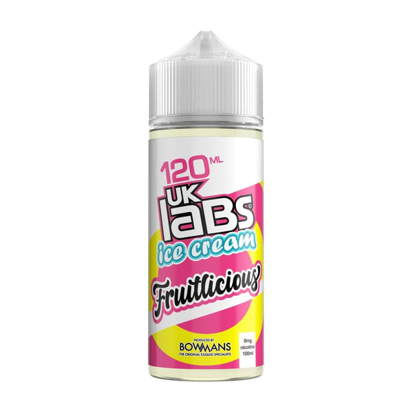UK Labs 120ml Shortfill Fruitlicious Vape E-LIquid