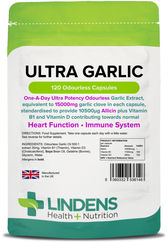 Ultra Garlic 15,000mg Capsules (120 Capsules) Oderless