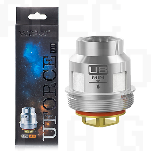 VooPoo UFORCE U8 0.15 Replacement Coils 5 Pack