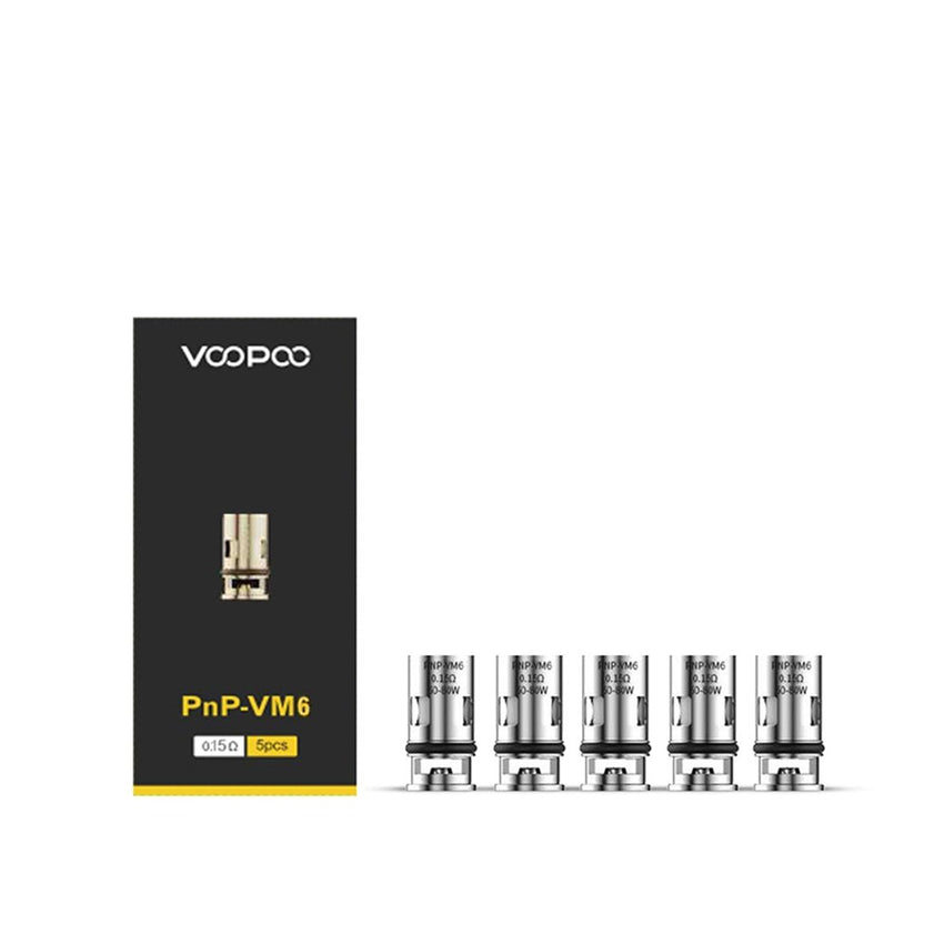 VooPoo PnP VM6 Replacement Coils 5 Pack