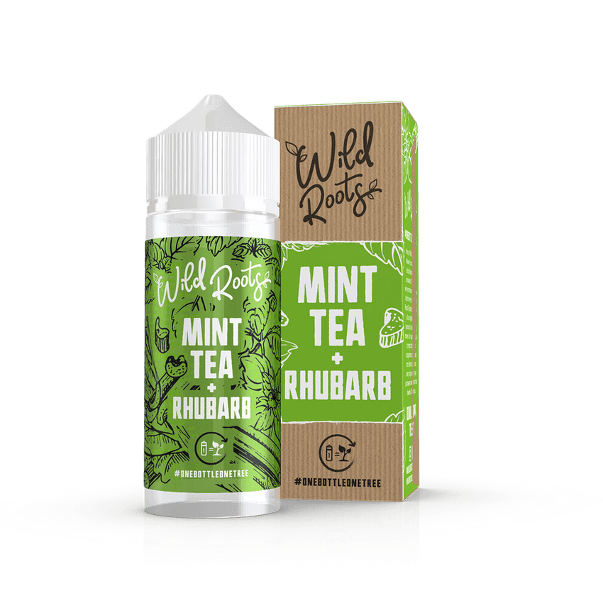 Buy Wild Roots 120ml - Mint Tea & Rhubarb Vape E-Liquid | Latchford Vape