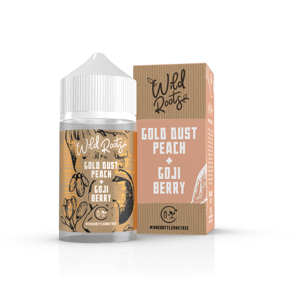 Buy Wild Roots 60ml Gold Dust Peach & Goji Berry E-Liquid | Latchford Vape