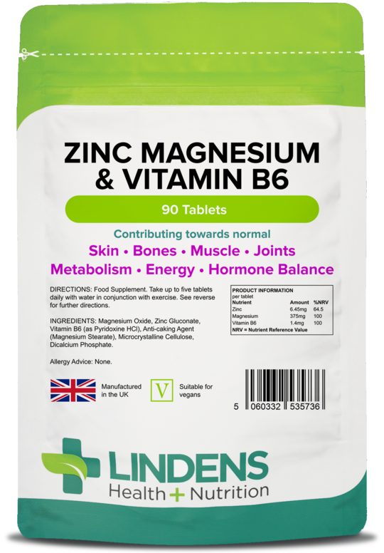 Zinc Magnesium & Vitamin B6 Tablets 90 Tablets