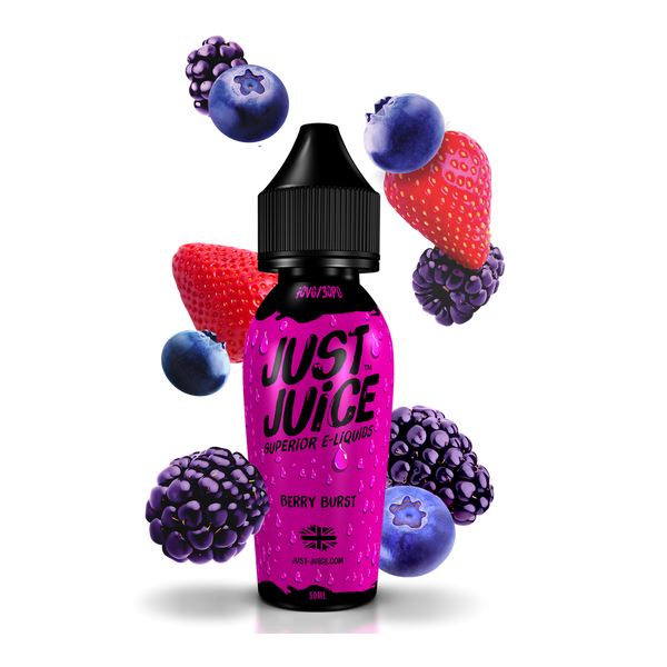 Buy Just Juice 60ml - Berry Burst Vape E-Liquid Online | Latchford Vape
