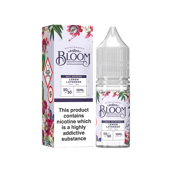 Bloom Nicotine Salt - Lemon Lavender 10ml Bottle