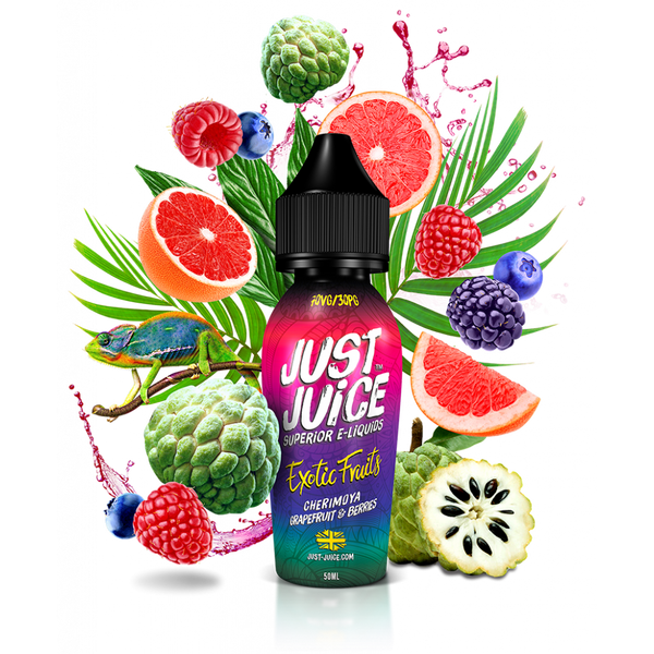 Buy Just Juice 60ml - Cherimoya Grapefruit & Berries | Latchford Vape
