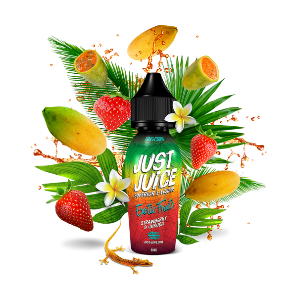 Buy Just Juice 60ml - Strawberry & Curuba Vape E-Liquid | Latchford Vape