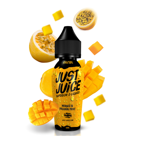Buy Just Juice 60ml - Mango & Passionfruit Vape E-Liquid | Latchford Vape