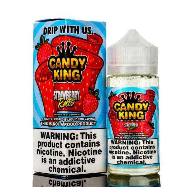 Buy Candy King 120ml - Strawberry Rolls Vape E-Liquid | Latchford Vape